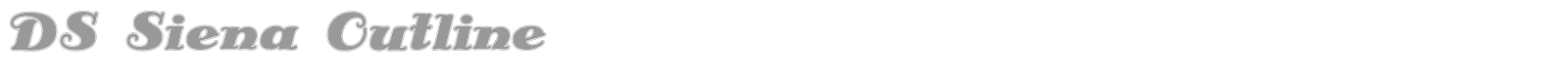 DS Siena Shadow font preview